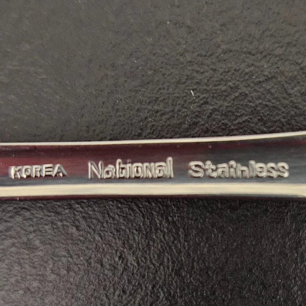 Vintage National Stainless Korea Flatware - 35 pcs. + 3 Serving Pcs.